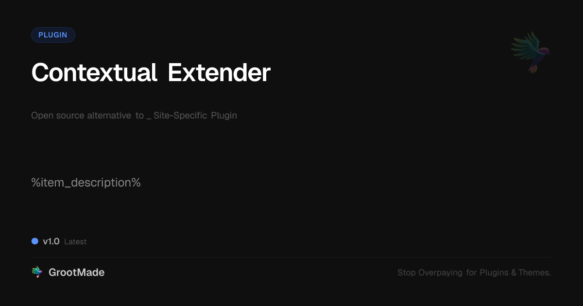 Preview of Contextual Extender