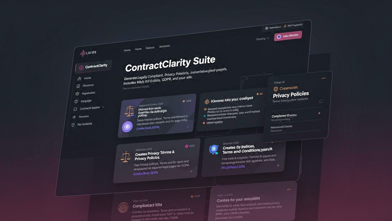 Preview of ContractClarity Suite