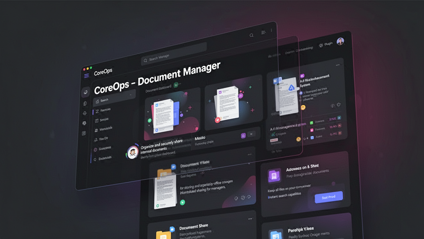 Preview of CoreOps - Document Manager