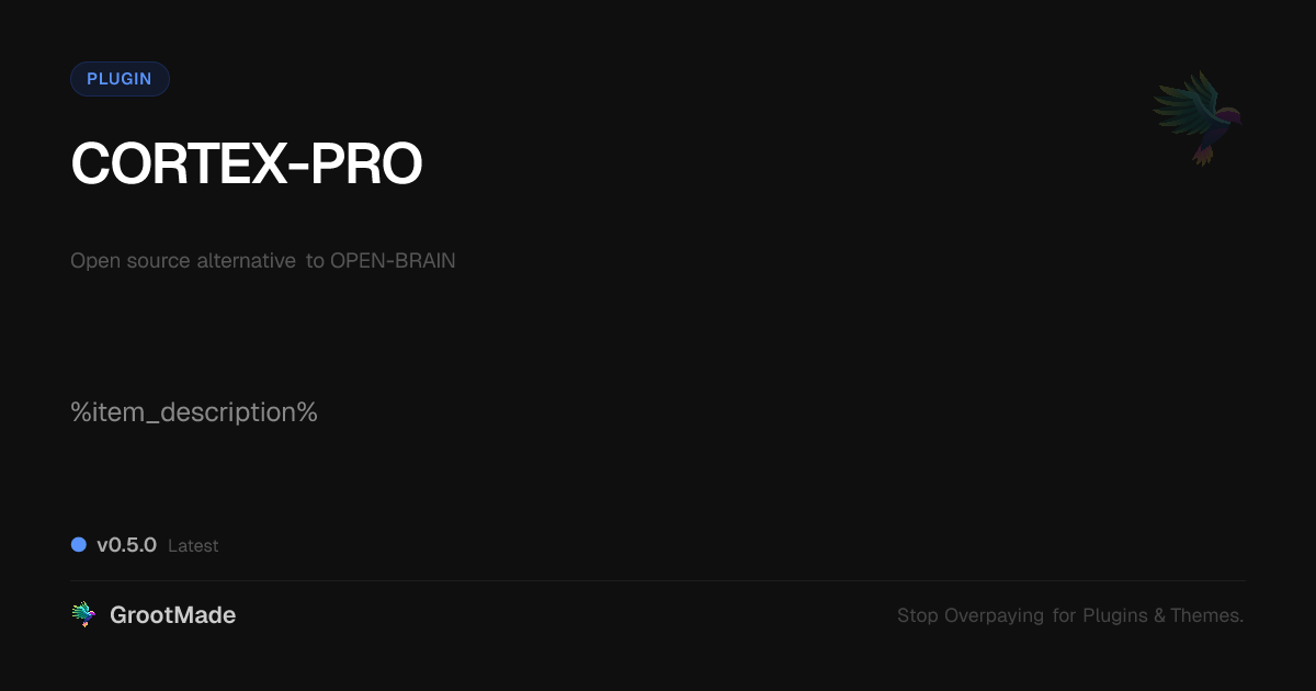 Preview of CORTEX-PRO