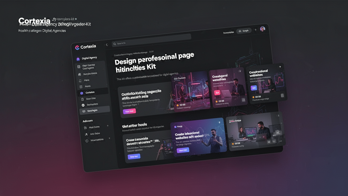Preview of Cortexia - Digital Agency Elementor Kit