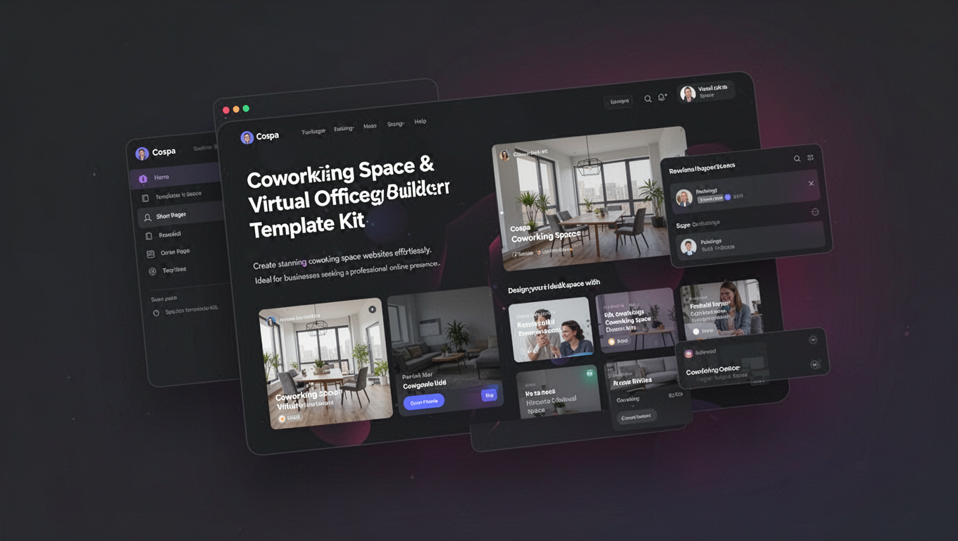 Preview of Cospa - Coworking Space & Virtual Office Elementor Template Kit