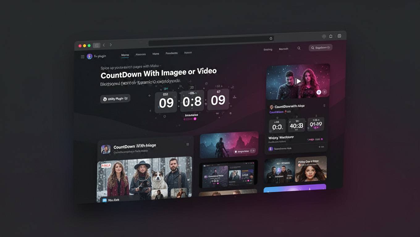Preview of CountDown With Image or Video Background