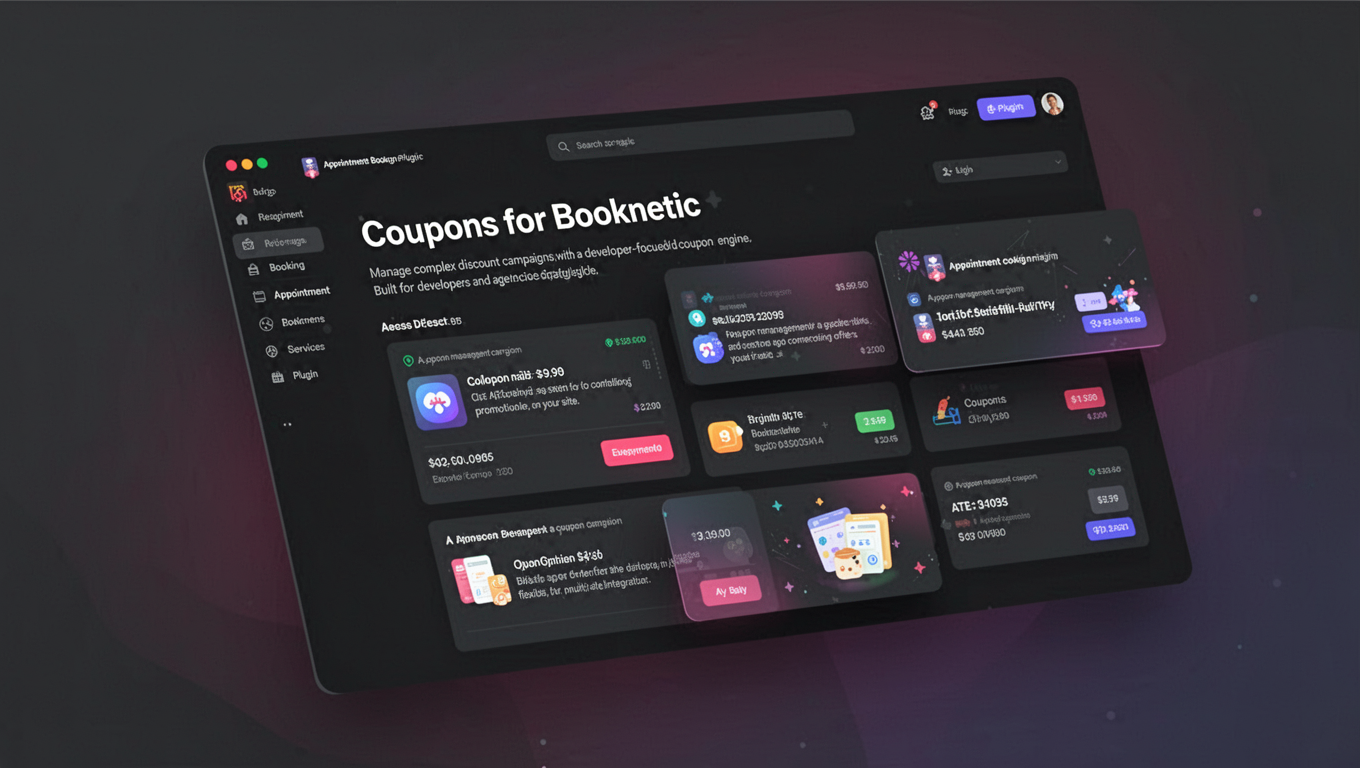 Preview of Coupons for Booknetic