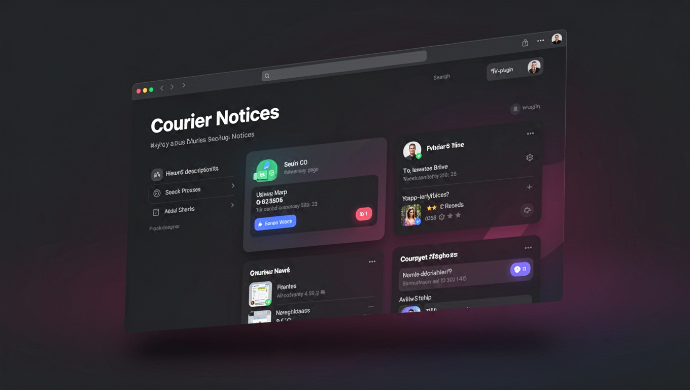 Preview of Courier Notices