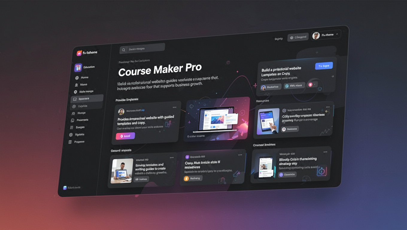 Preview of Course Maker Pro