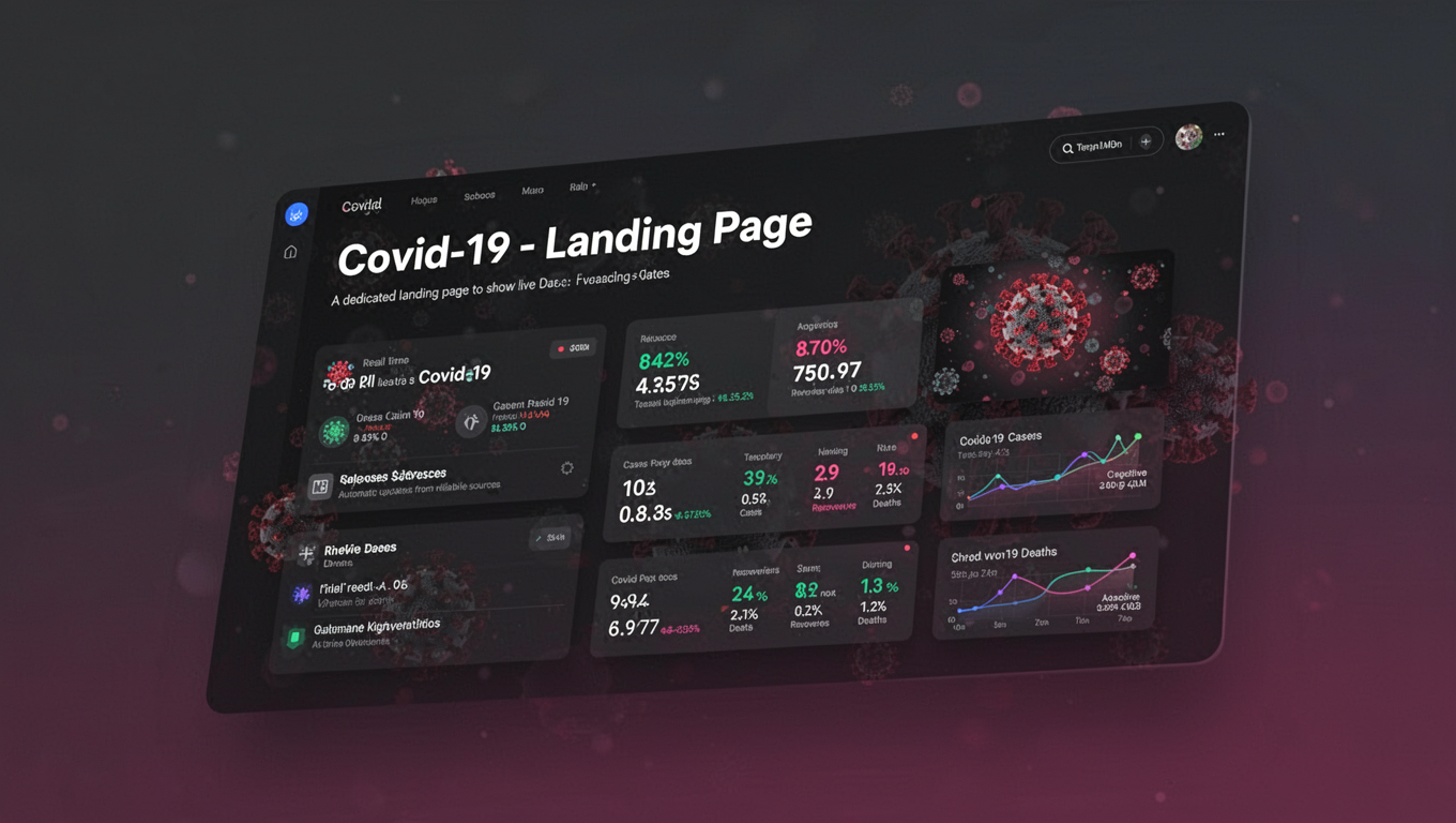 Preview of Covid-19 - Landing Page