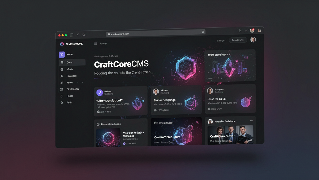 Preview of CraftCoreCMS