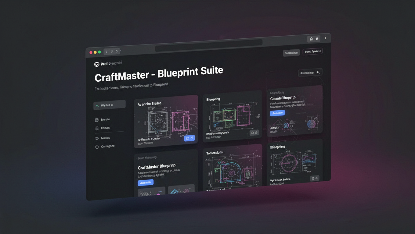 Preview of CraftMaster - Blueprint Suite