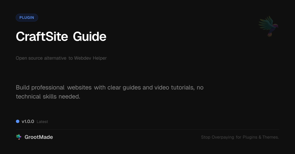 Preview of CraftSite Guide