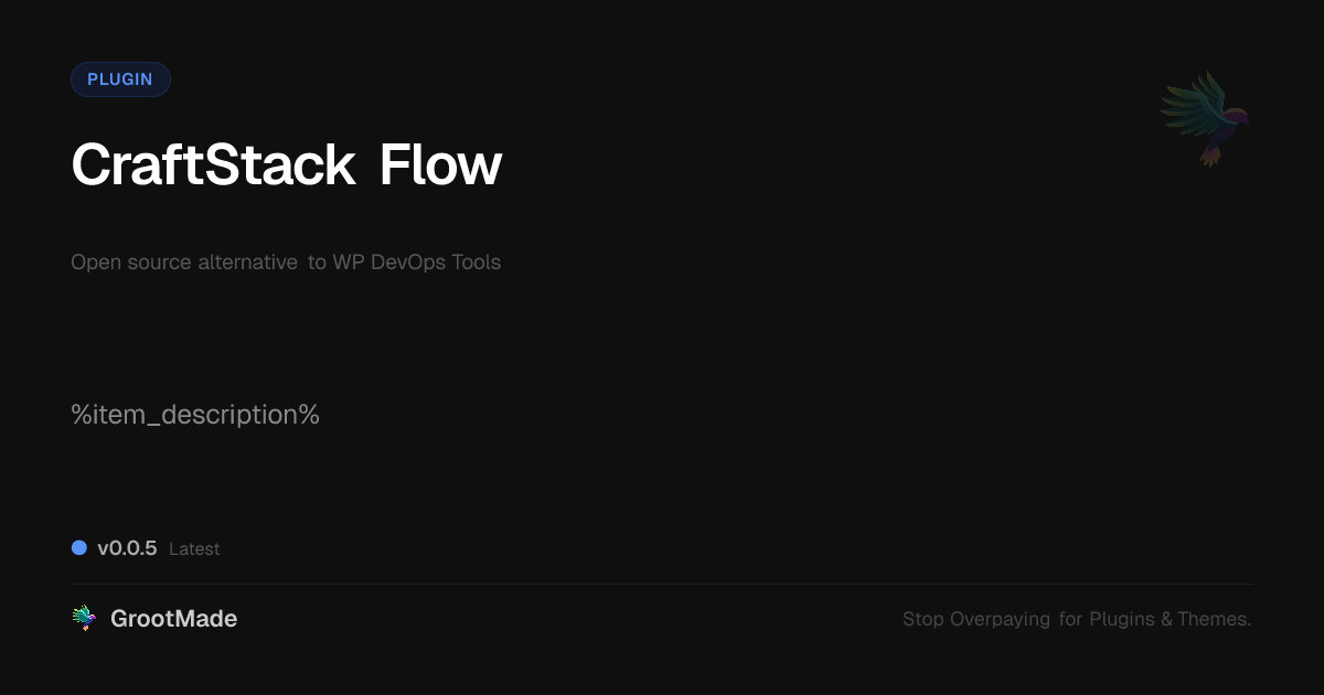 Preview of CraftStack Flow