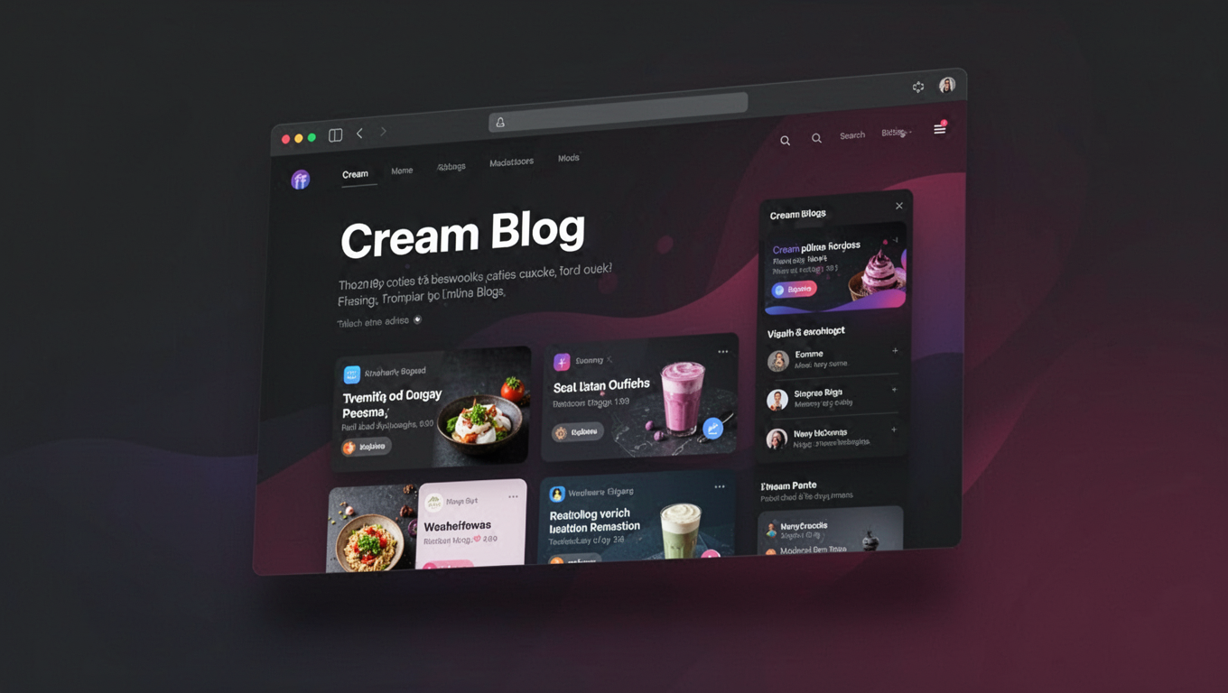Preview of Cream Blog