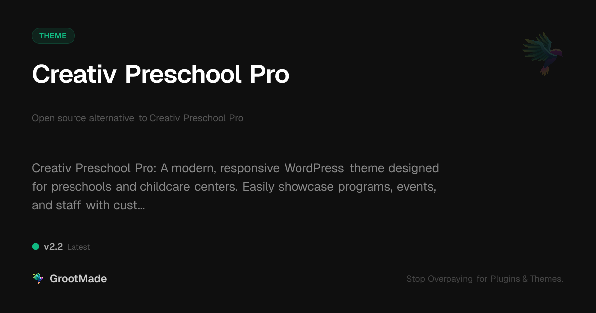 Preview of Creativ Preschool Pro