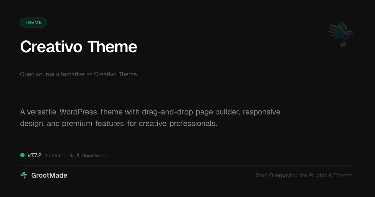 Preview of Creativo Theme
