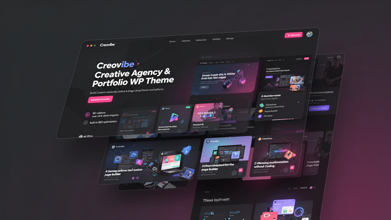 Preview of Creovibe - Creative Agency & Portfolio WP Theme