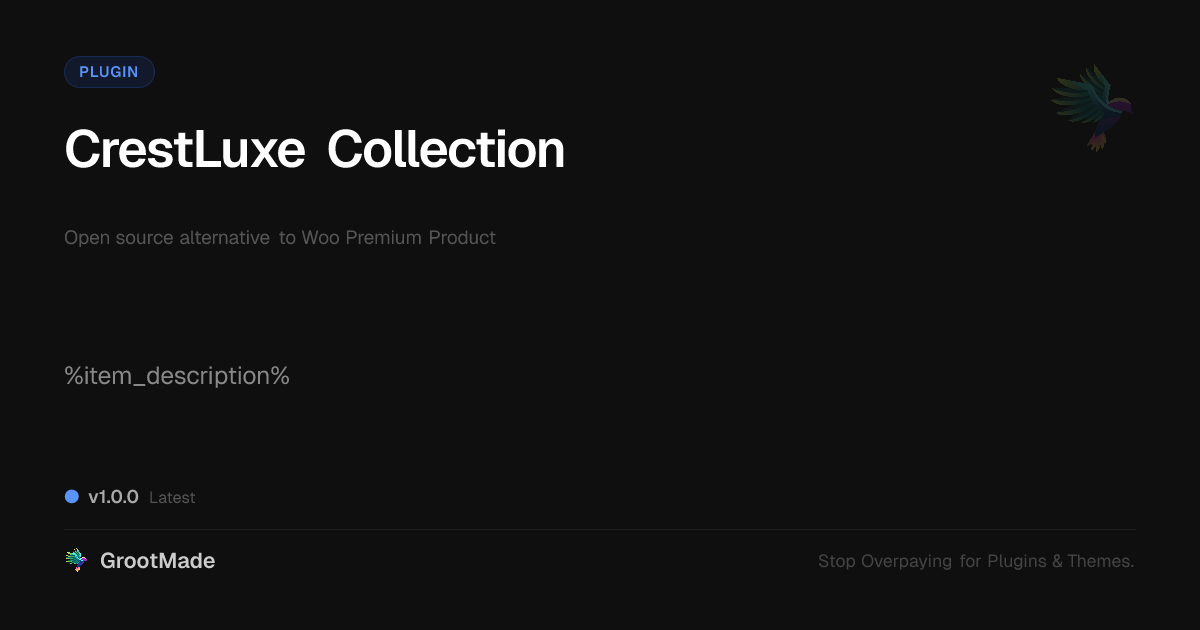 Preview of CrestLuxe Collection