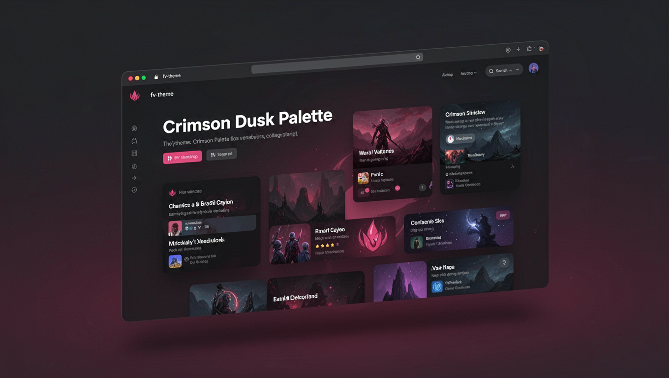 Preview of Crimson Dusk Palette