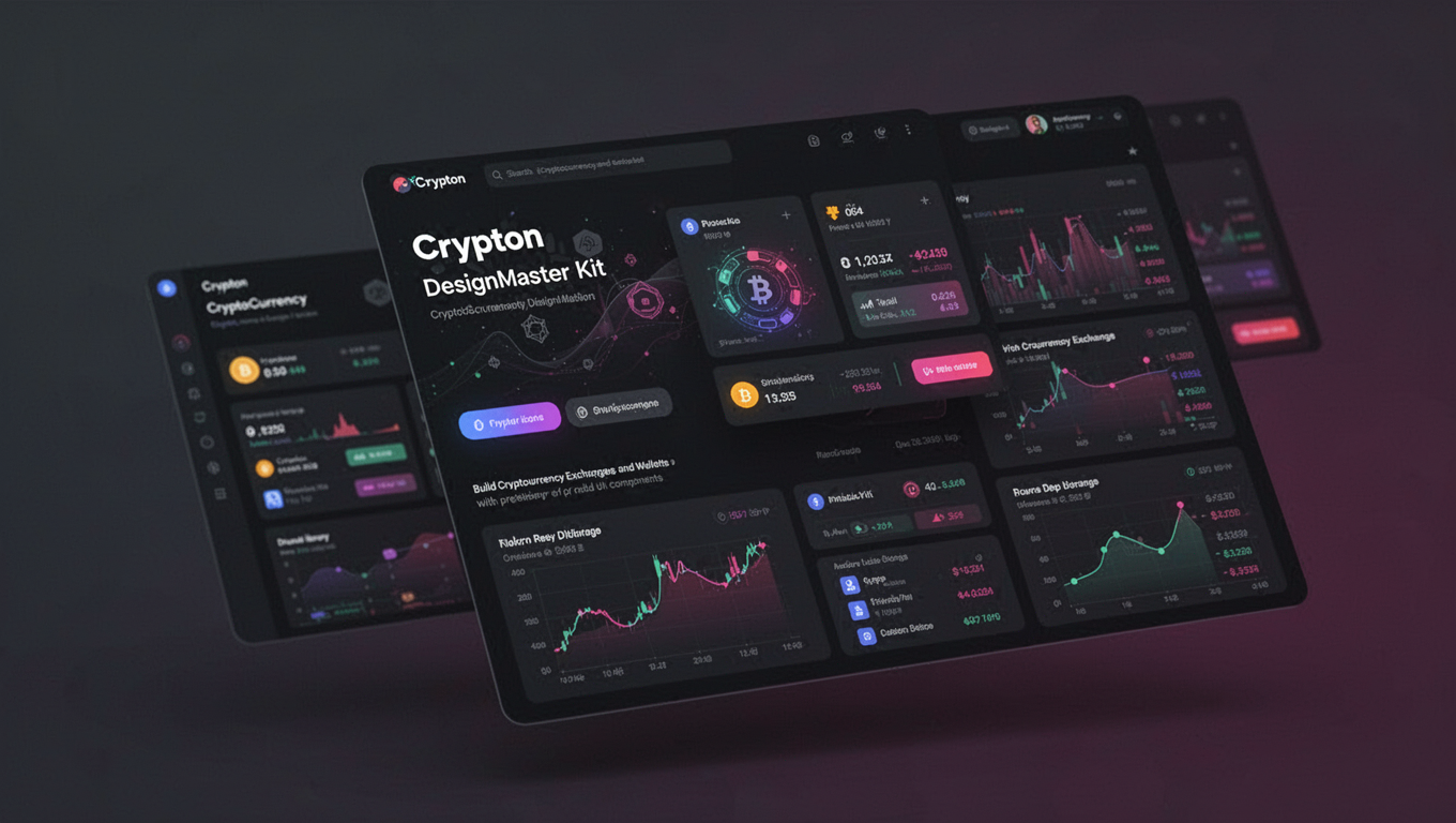 Preview of Crypton - Cryptocurrency DesignMaster Kit