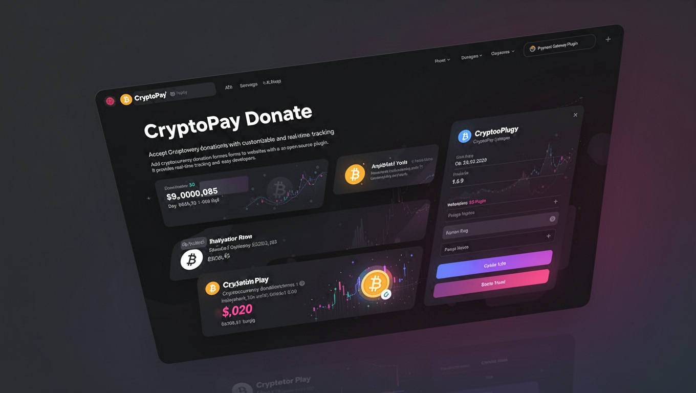 Preview of CryptoPay Donate