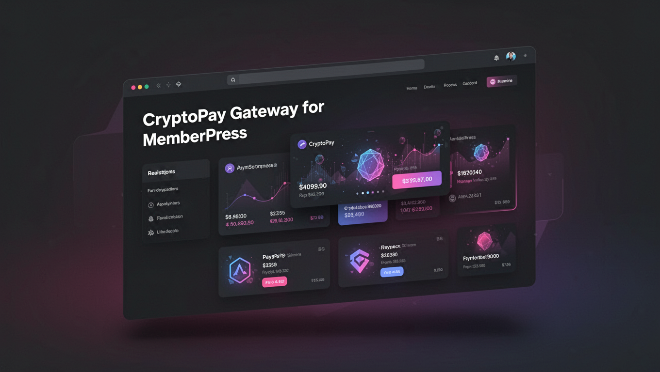 Preview of CryptoPay Gateway for MemberPress