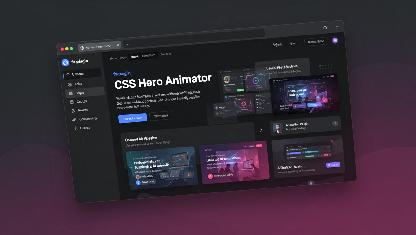 Preview of CSS Hero Animator