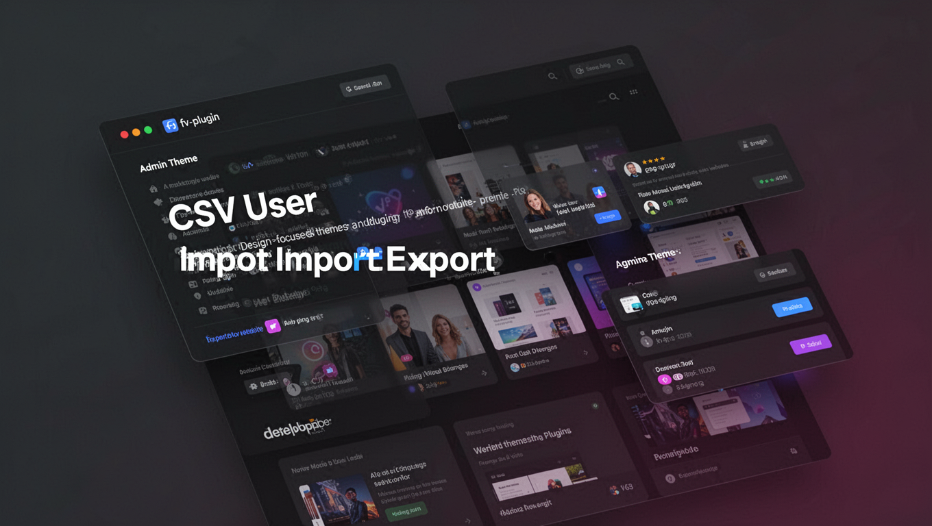 Preview of CSV User Import Export
