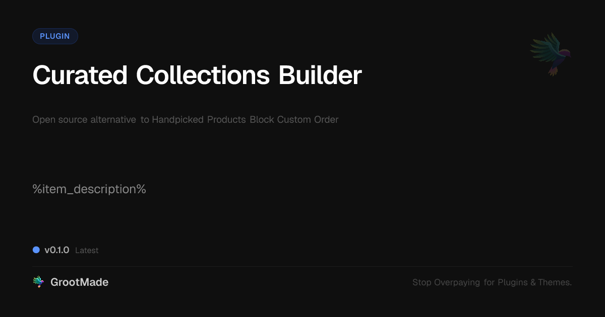 Preview of Curated Collections Builder