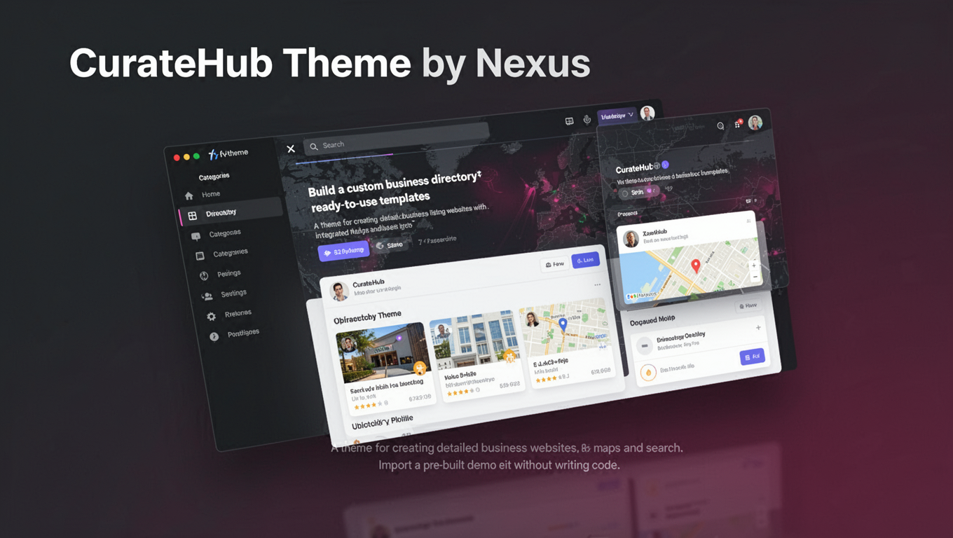 Preview of CurateHub Theme by Nexus