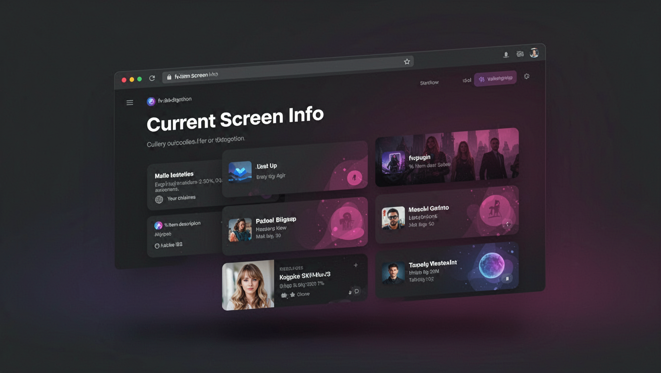Preview of Current Screen Info