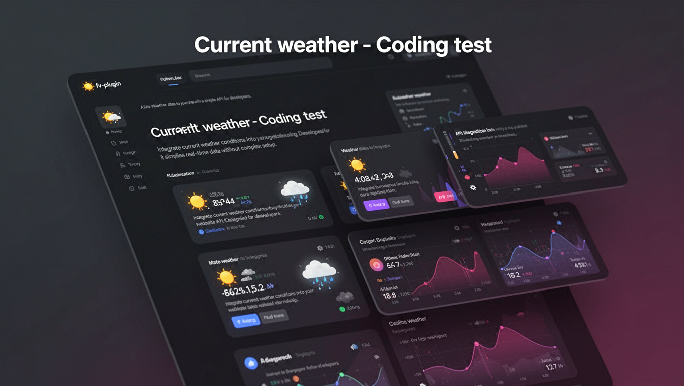 Preview of Current weather - Coding test