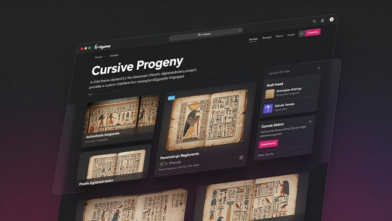 Preview of Cursive Progeny