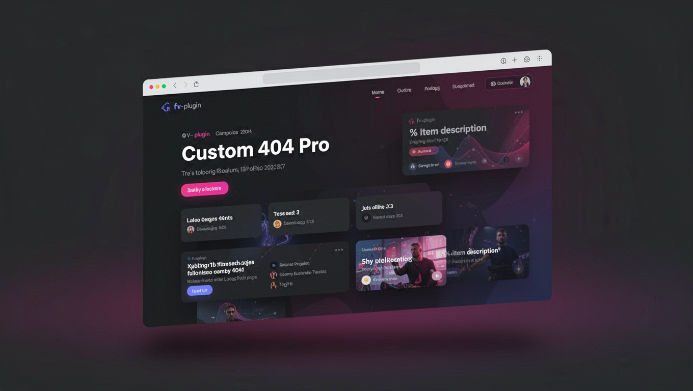 Preview of Custom 404 Pro