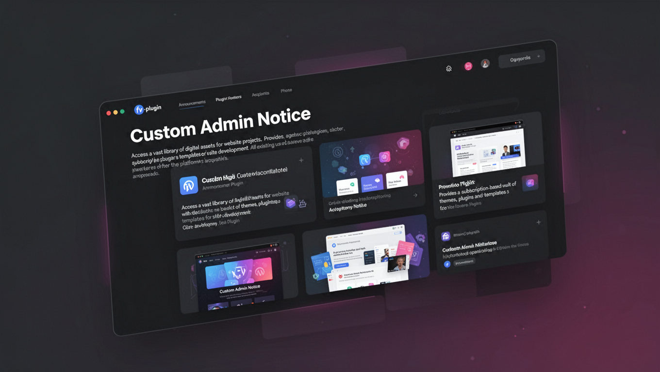 Preview of Custom Admin Notice