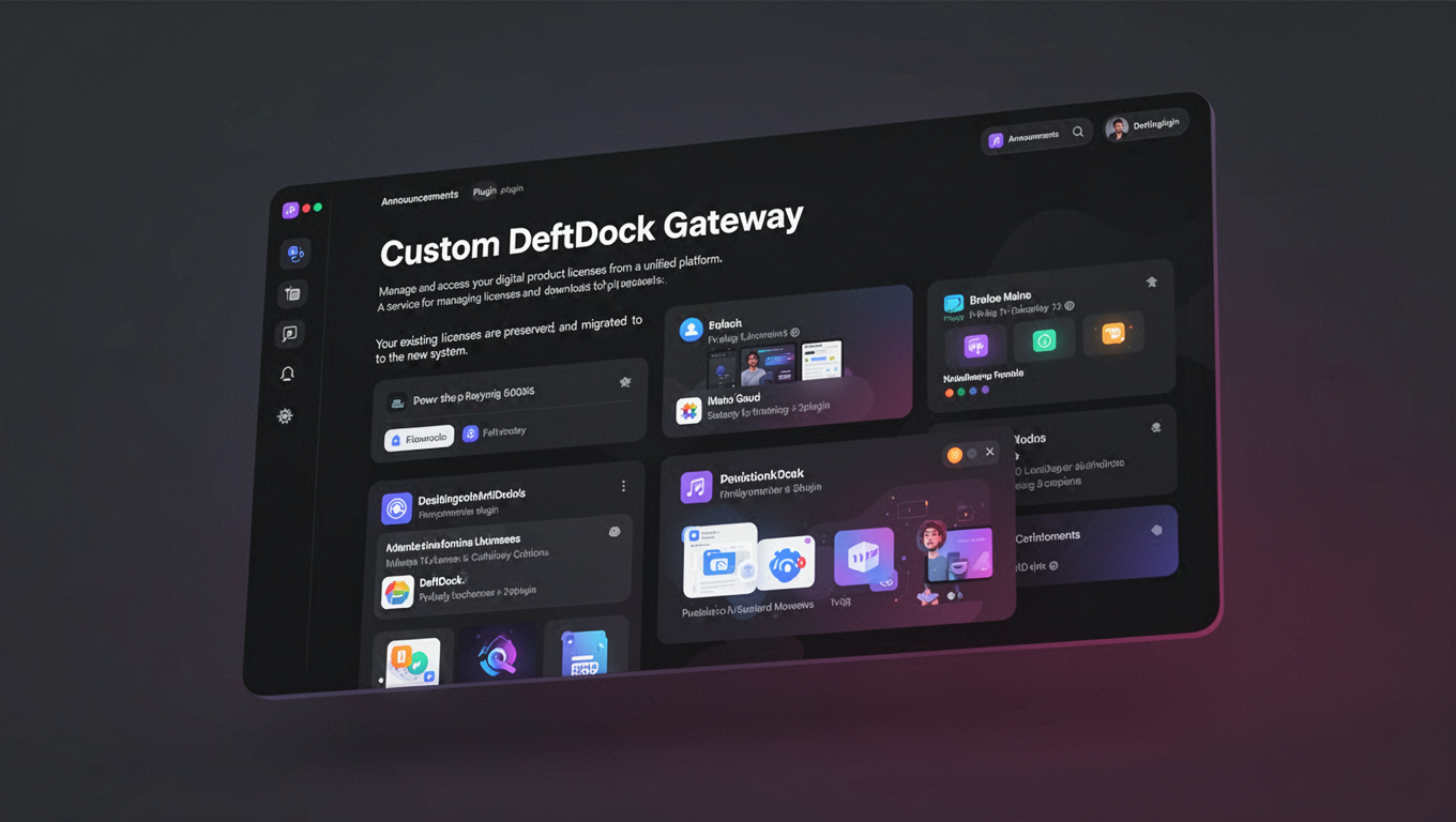 Preview of Custom DeftDock Gateway