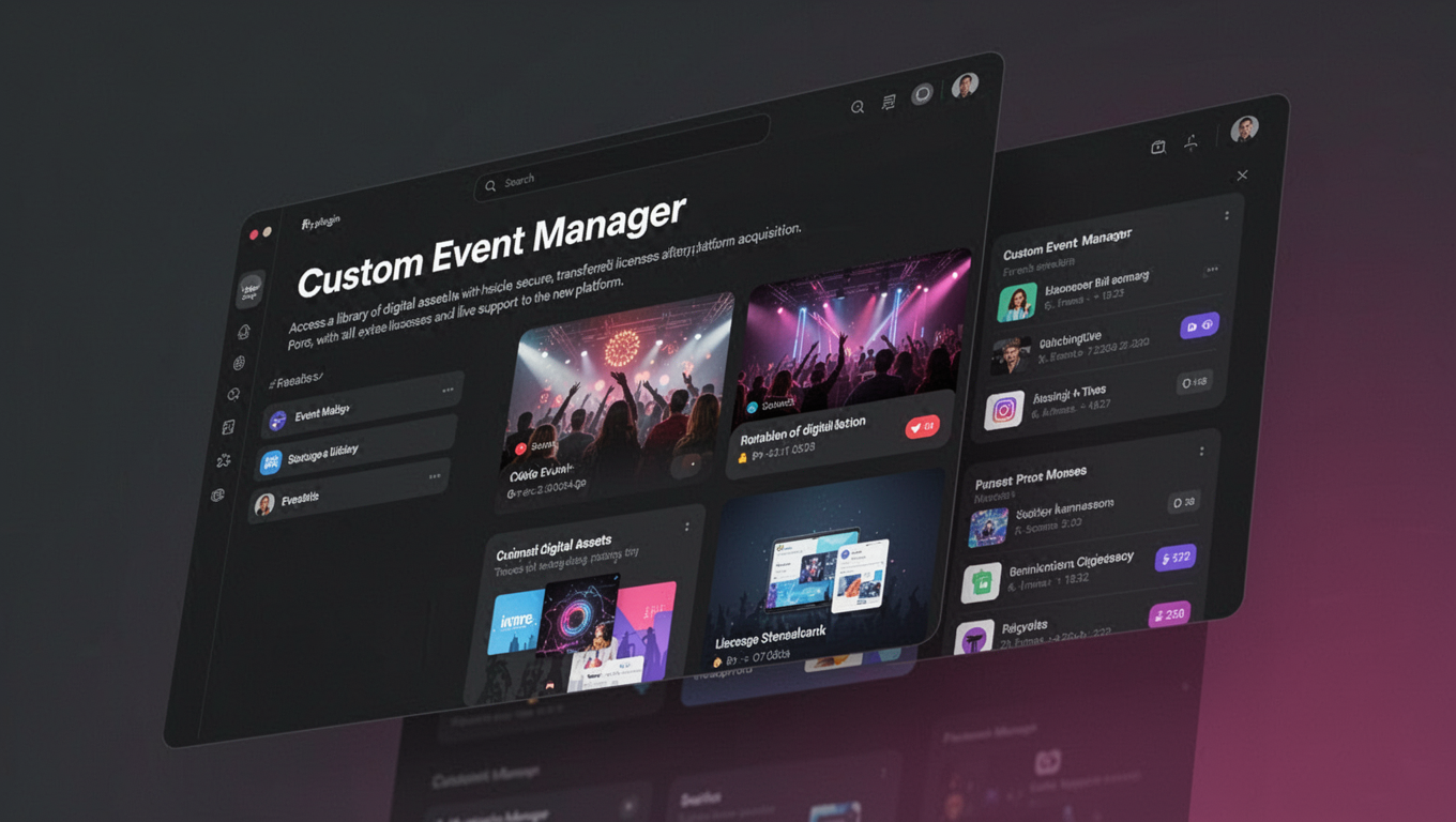 Preview of Custom Event Manager