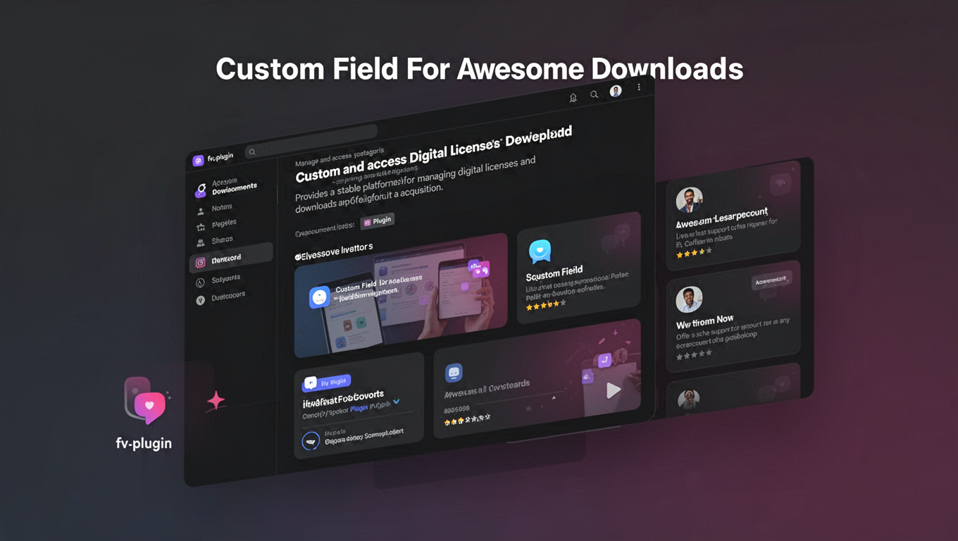 Preview of Custom Field For Awesome Downloads