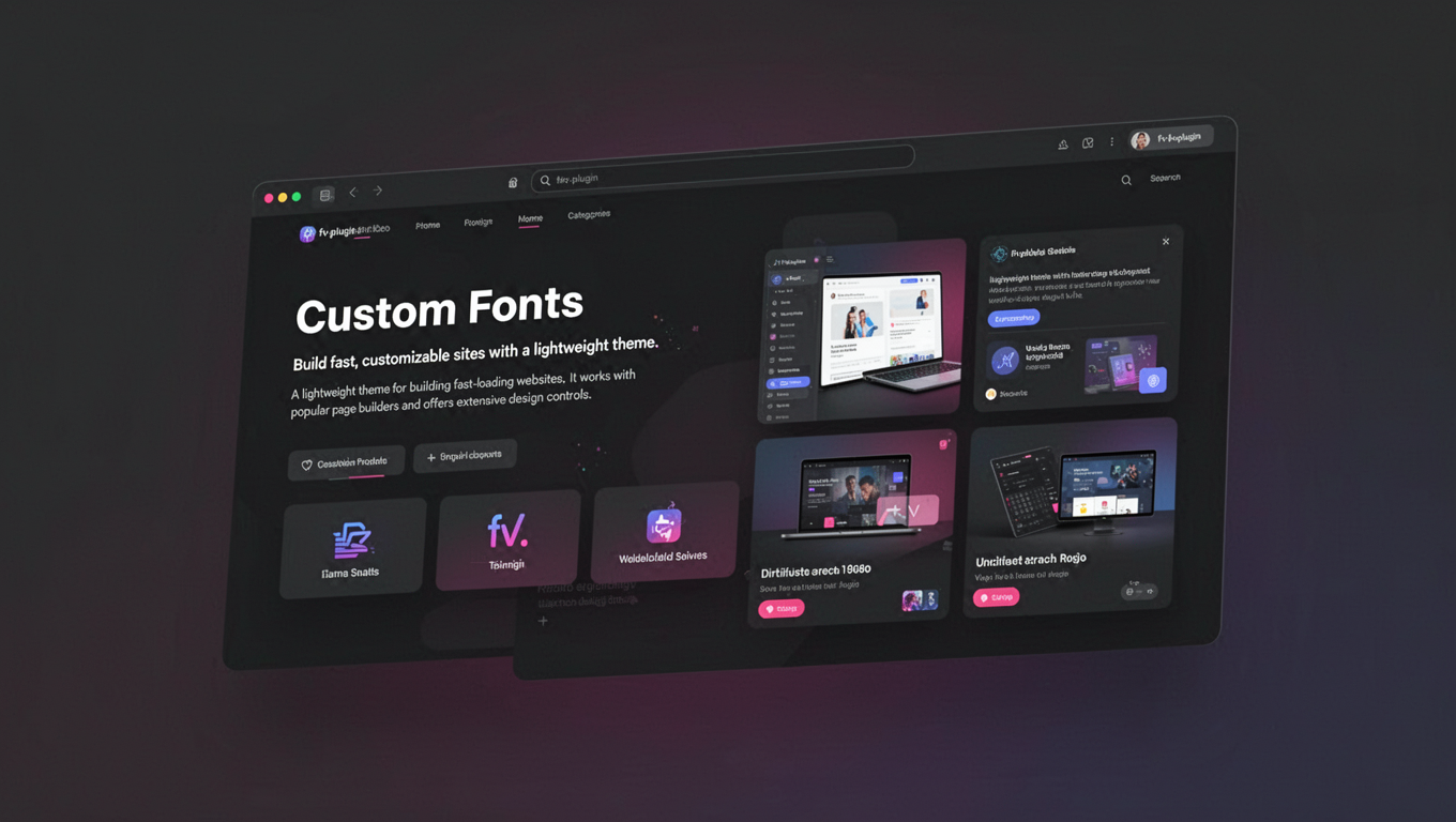Preview of Custom Fonts