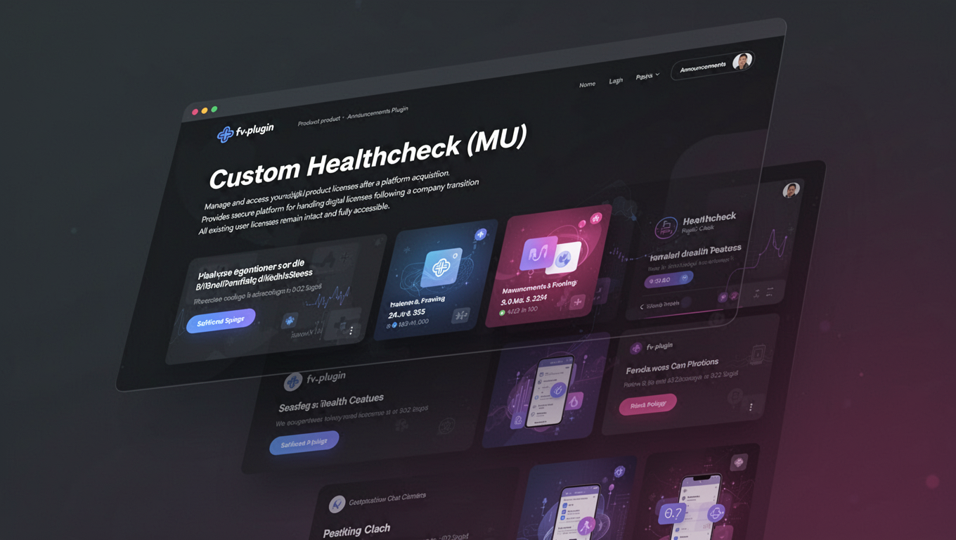 Preview of Custom Healthcheck (MU)
