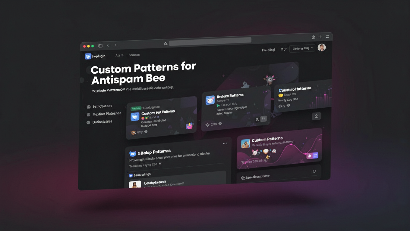 Preview of Custom Patterns for Antispam Bee
