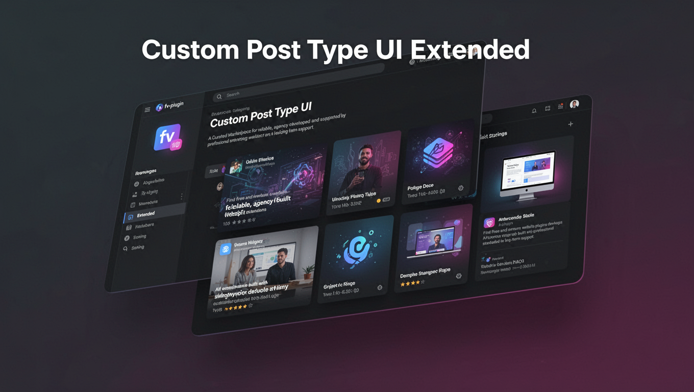 Preview of Custom Post Type UI Extended