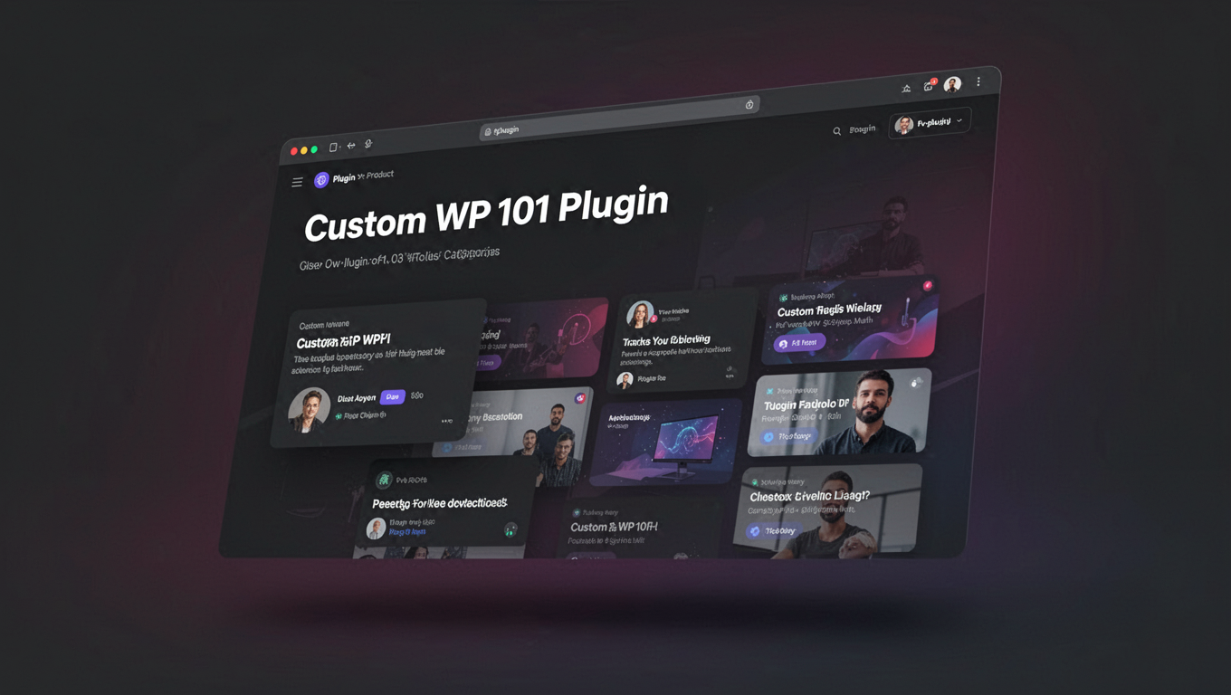 Preview of Custom WP 101 Plugin