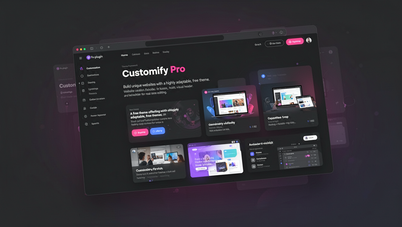 Preview of Customify Pro