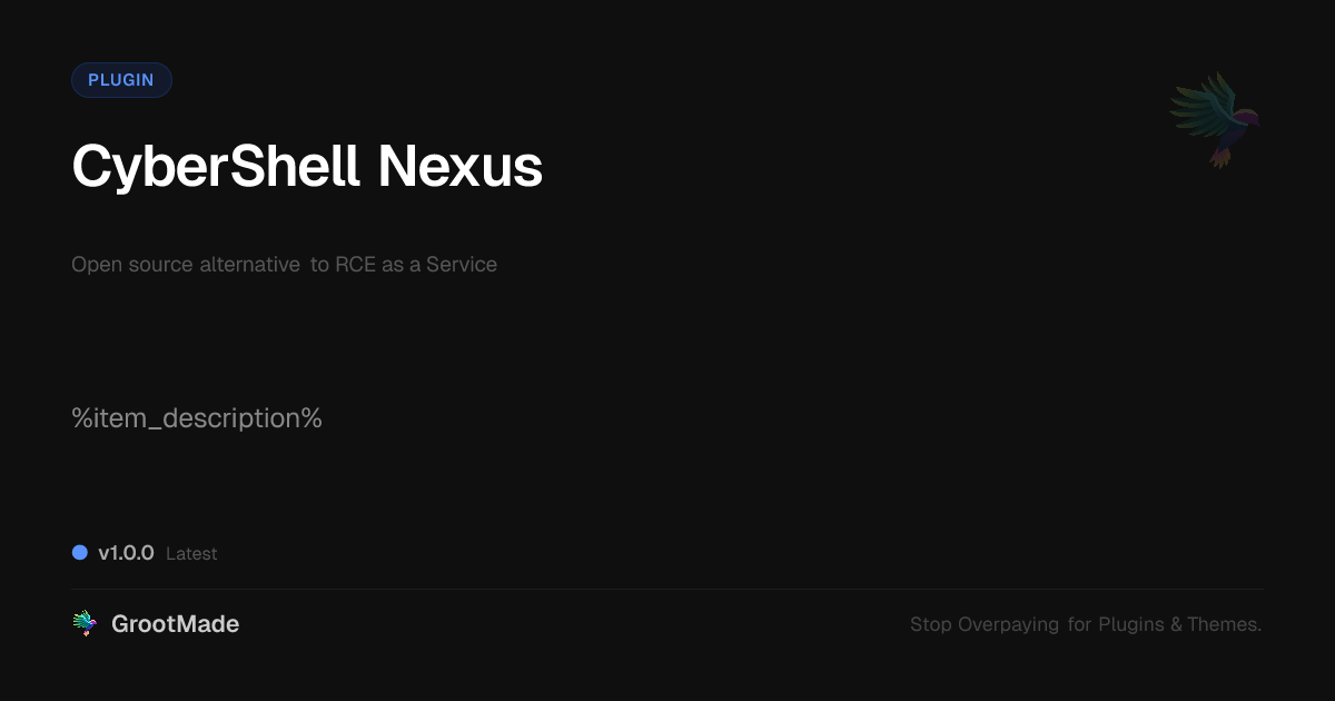 Preview of CyberShell Nexus