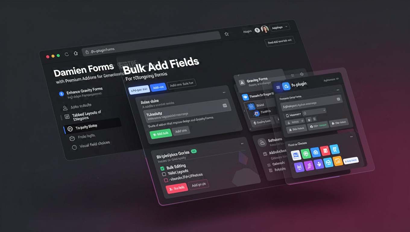 Preview of Damien Forms Bulk Add Fields