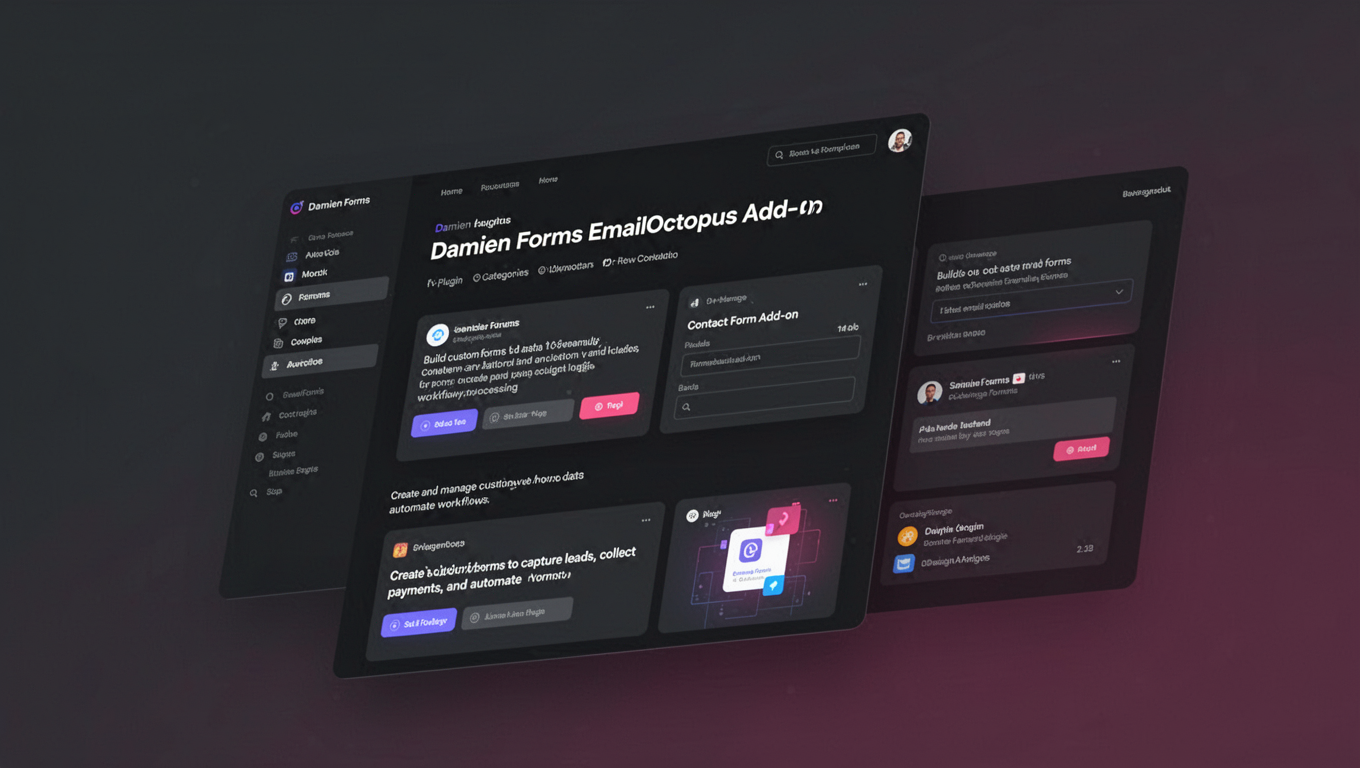 Preview of Damien Forms EmailOctopus Add-On