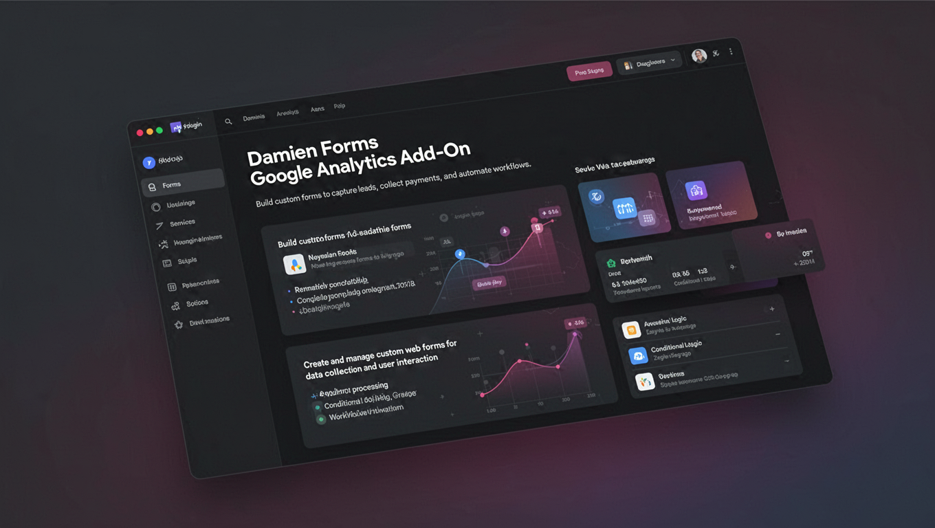 Preview of Damien Forms Google Analytics Add-On