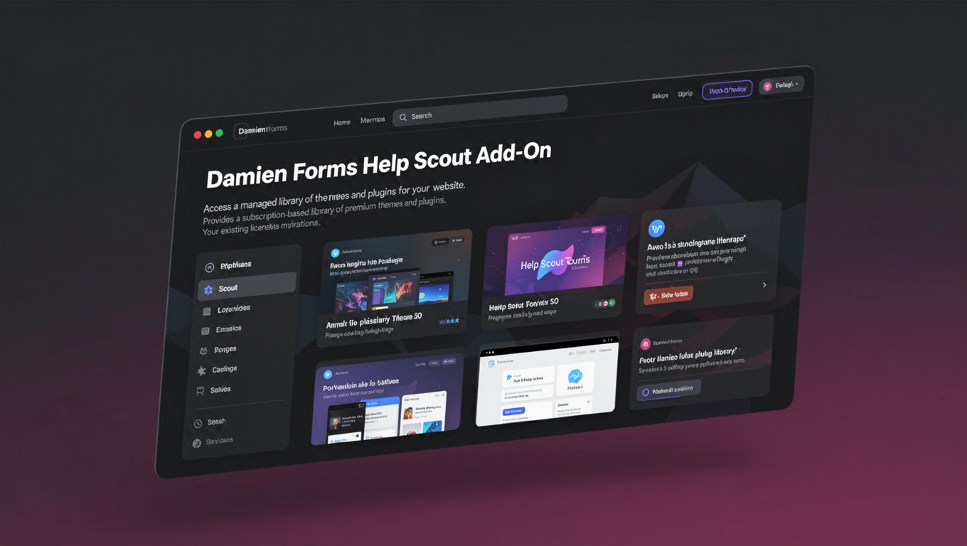 Preview of Damien Forms Help Scout Add-On