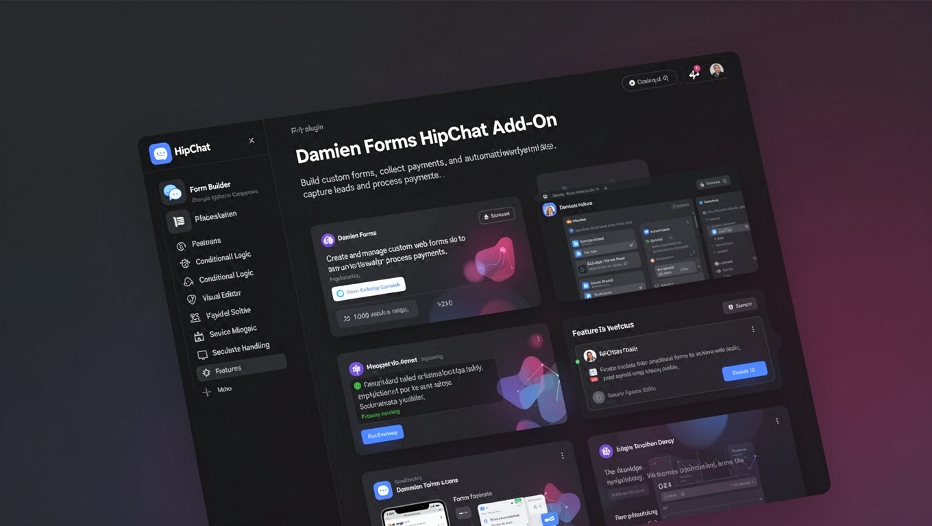 Preview of Damien Forms HipChat Add-On