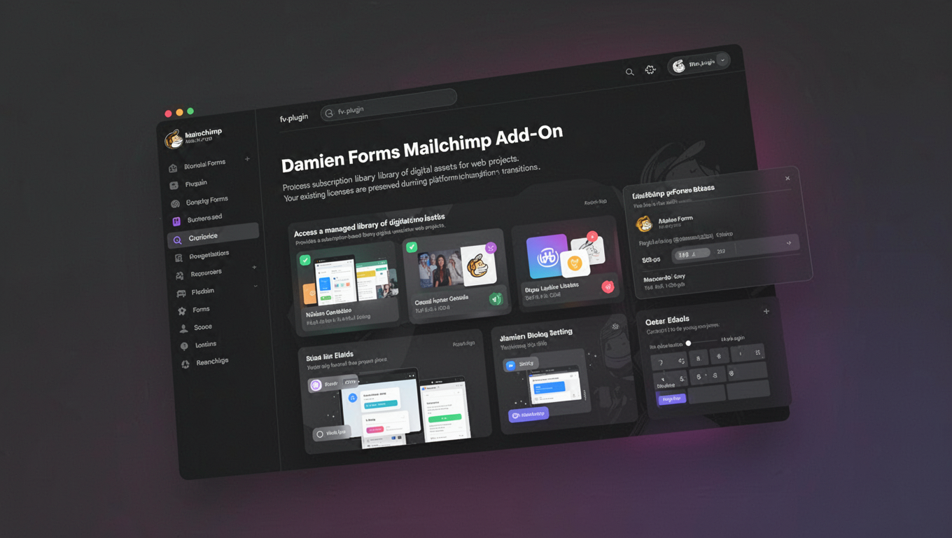 Preview of Damien Forms Mailchimp Add-On