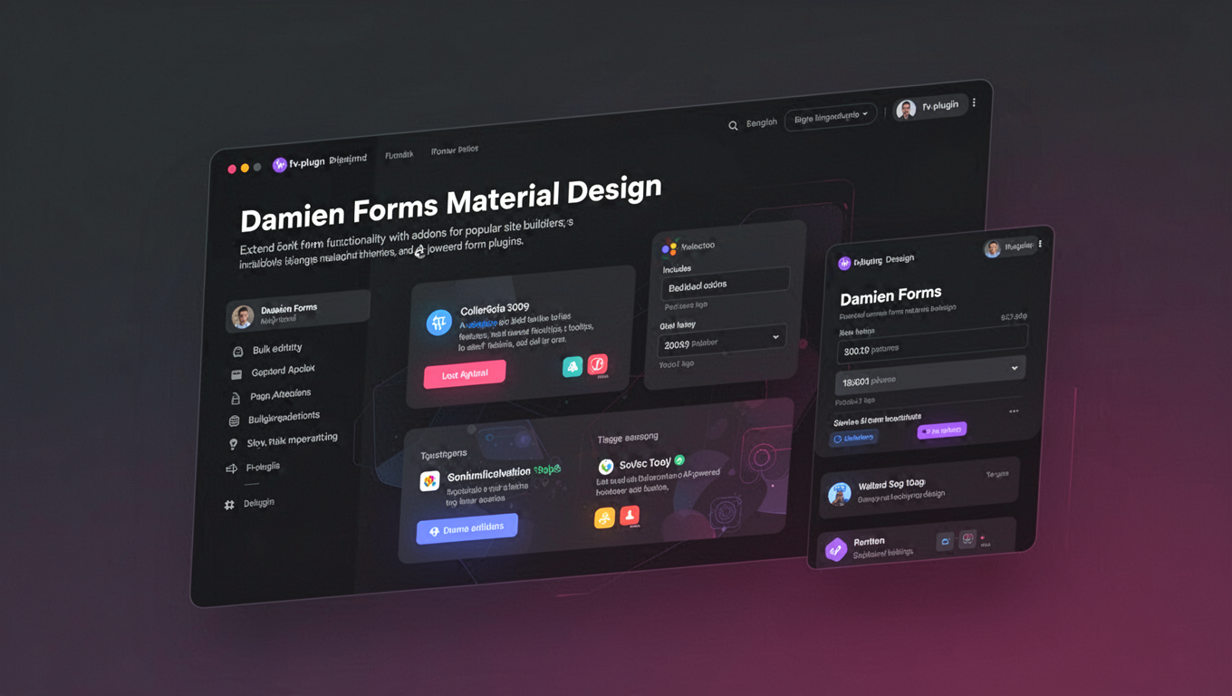 Preview of Damien Forms Material Design